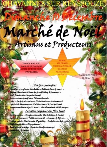 Marché de Noël à Chavanne sur Reyssouze