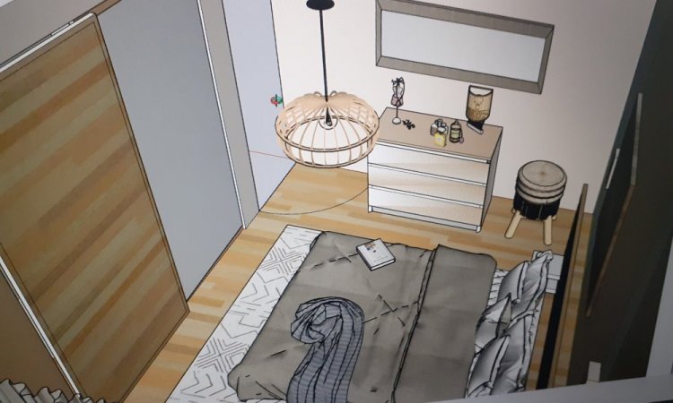 Visualisation 3D chambre Chavanne sur Reyssouze