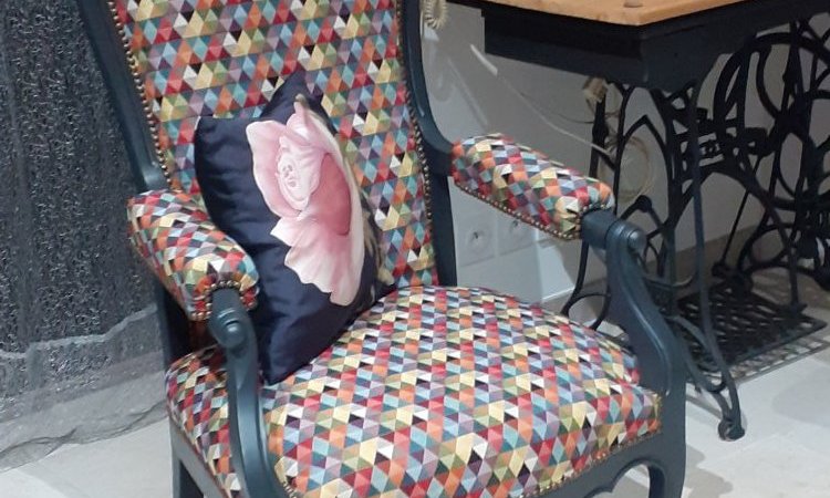  APRES/ Réfection partielle d'un fauteuil Voltaire inclinable à Paris